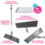 CleaningBox Wipe-Set III Dry cleaning Telescopic mop handle