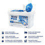 CleaningBox 5-in-1 Kompostierbare ReadyWipes M�bel & Oberfl�chen 50er Spenderbox Blau, 30x30 cm
