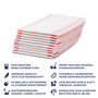 CleaningBox Cleaning mops impregnable, 42x13 cm red, 200 pieces