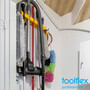 Toolflex aluminium rail 54 cm with 3 holders in white