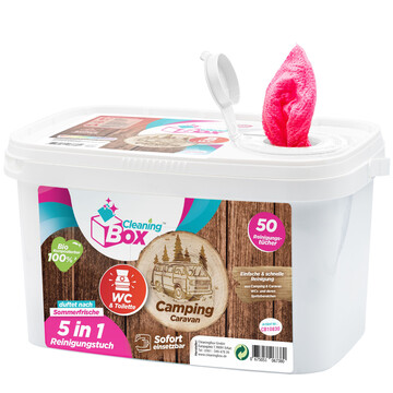 CleaningBox 5-in-1 WetCleanWipes Camping & Caravan WC and...