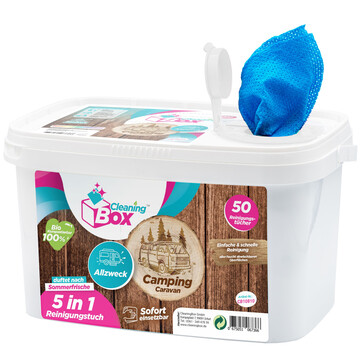 CleaningBox 5-in-1 WetCleanWipes Camping & Caravan All...