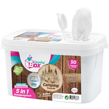 CleaningBox 5-in-1 WetCleanWipes Camping & Caravan Glass...