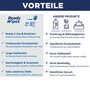 CleaningBox 5-in-1 Kompostierbare ReadyWipes WC & Toilette 50er Nachf�llpackung Rot, 30x30 cm