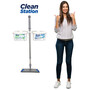 CleanStation mit 2 x Boxenhaltern und 1 x Moppstiel-Halter, 54 cm, Wei�