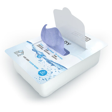 CleaningBox Wet2Go Reinigungst�cher, 35 x 30 cm, blau, 20...