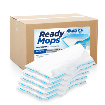 CleaningBox EinwegMopps EinmalMopps, 25x13 cm, blau, 180...