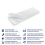 CleaningBox Cleaning mops impregnable, 42x13 cm white, 200 pieces